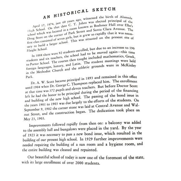 Vintage 1934 Alameda High School Yearbook - Picture 5 of 11